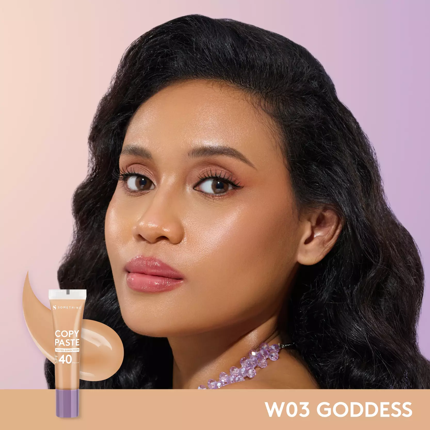 SOMETHINC Copy Paste Tinted Sunscreen SPF 40 PA++++ - Skin Tint W03 Goddess