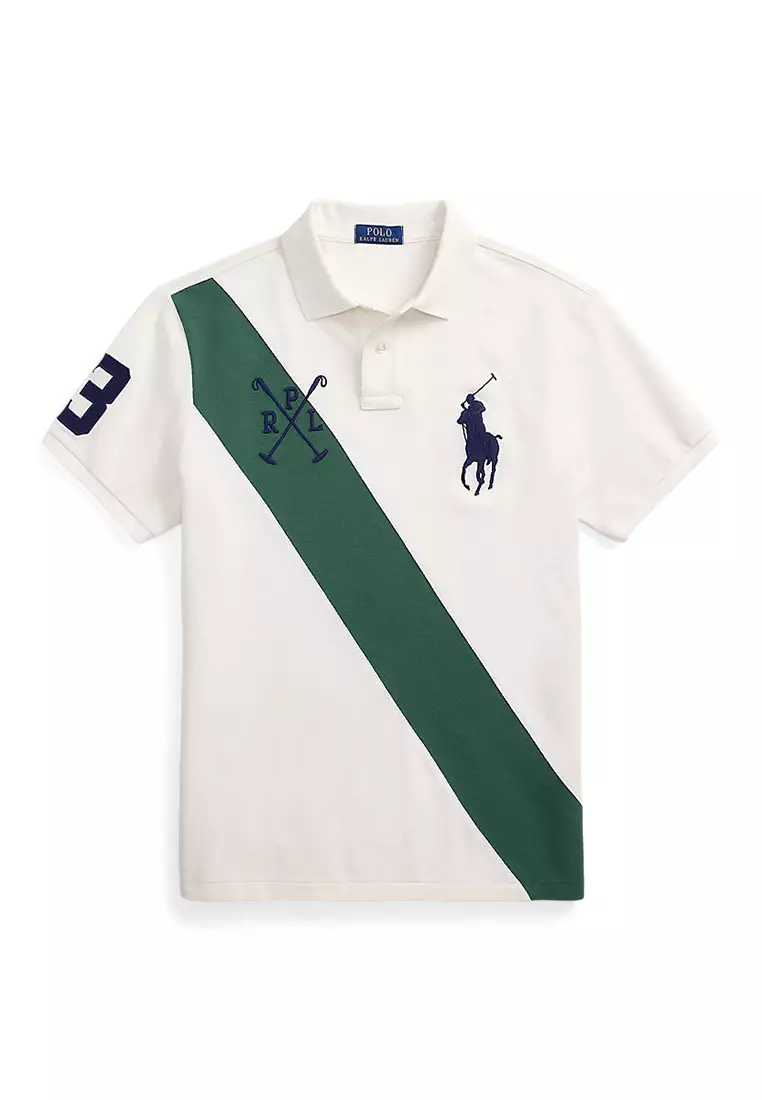 Buy Polo Ralph Lauren Custom Slim Fit Big Pony Mesh Polo Shirt