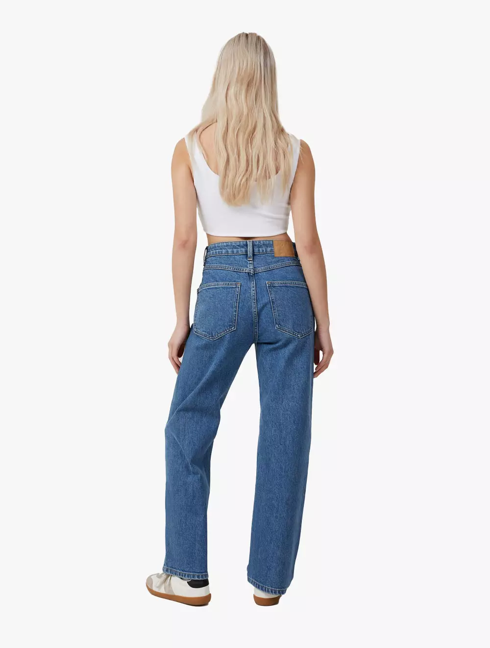 Cotton On - Pakaian Wanita - Slim Straight Jean Asia Fit - Sea Blue
