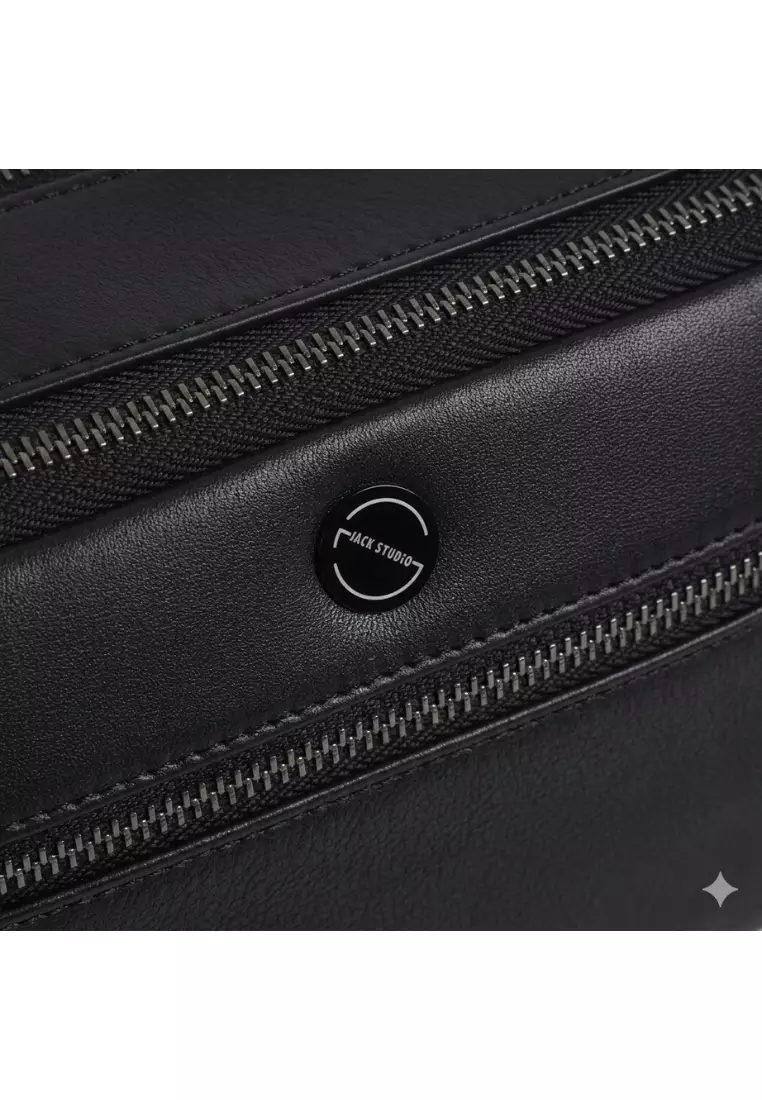 Men’s Premium Leather Crossbody Messenger Bag Shoulder Sling for Travel, Work & Casual Use