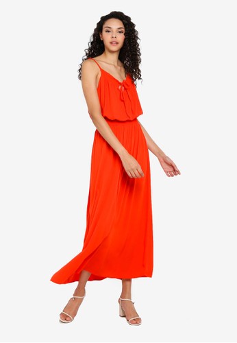 Jual Lc Waikiki Flexible Waist Long Strappy Dress Original Zalora Indonesia