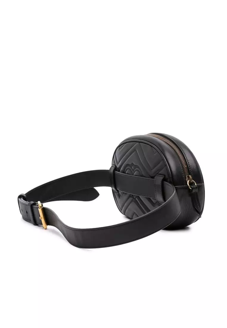 Pre-Loved Gucci Gg Marmont Matelasse Calfskin Belt Bag