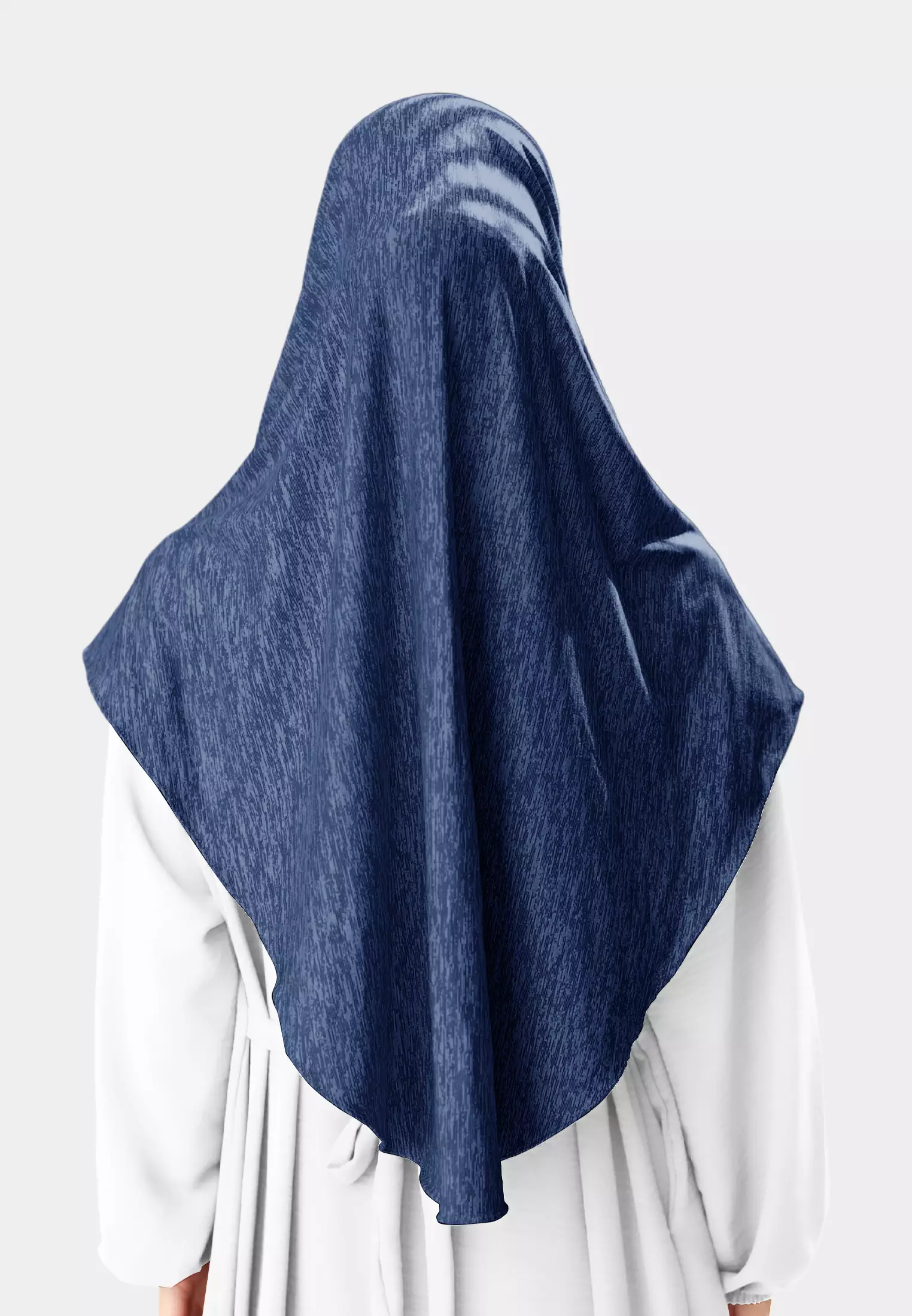 Cotton Bee - Gyra Instan | Bergo Jersey Tekstur - Deep Navy