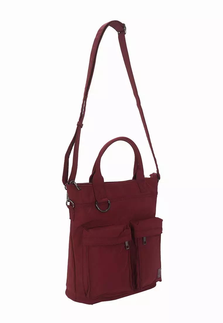 Elle Backpack B05-EL-3218 Red With Pouch acc