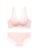 ZITIQUE pink Women's Double Thin Straps Lace-trimmed Lingerie Set (Bra and Underwear) - Pink EAAA1US5D03A7EGS_1