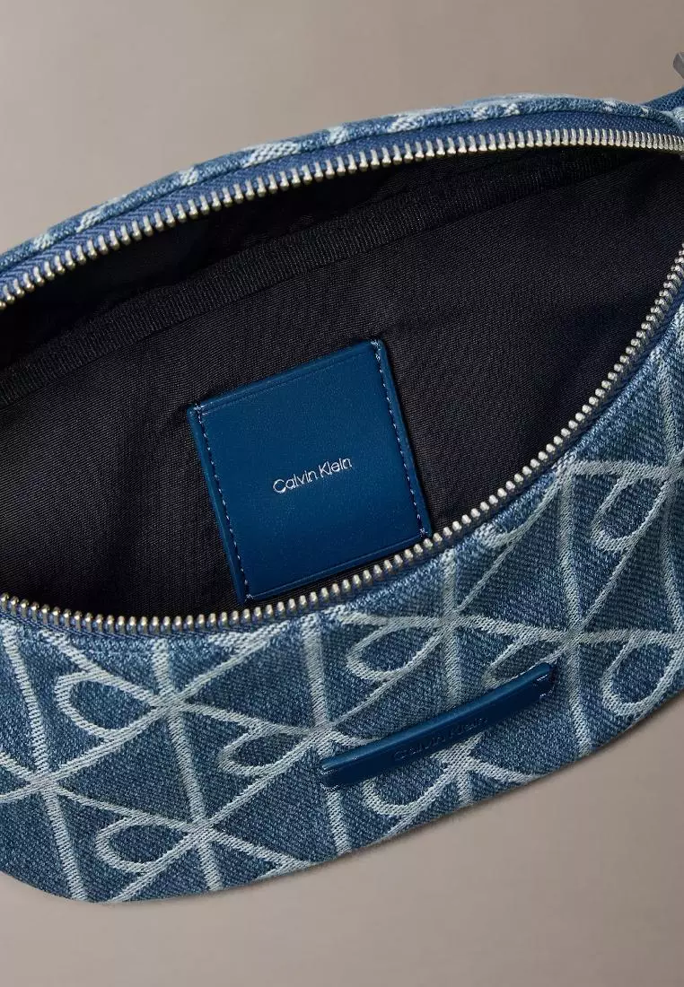 CKA Mens Emblem Denim Waistbag