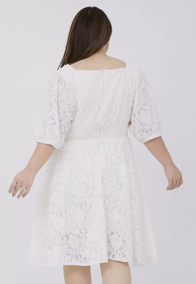 Plus Size Dress Ji Soo Broken White