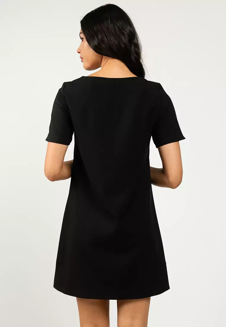 Short Sleeves Woven Dress