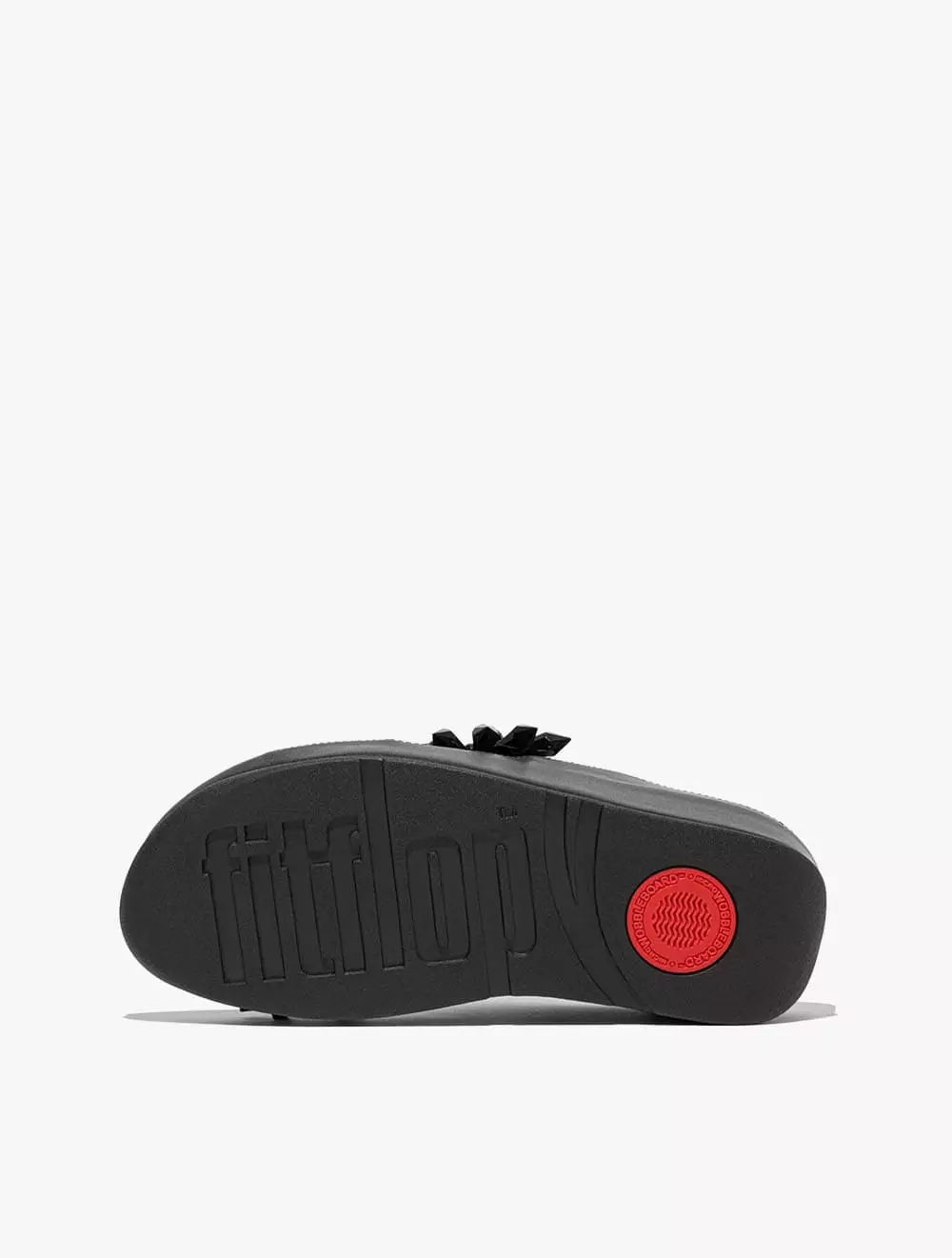 Fitflop Rumba Starburst-Bead Cross Slides - Black