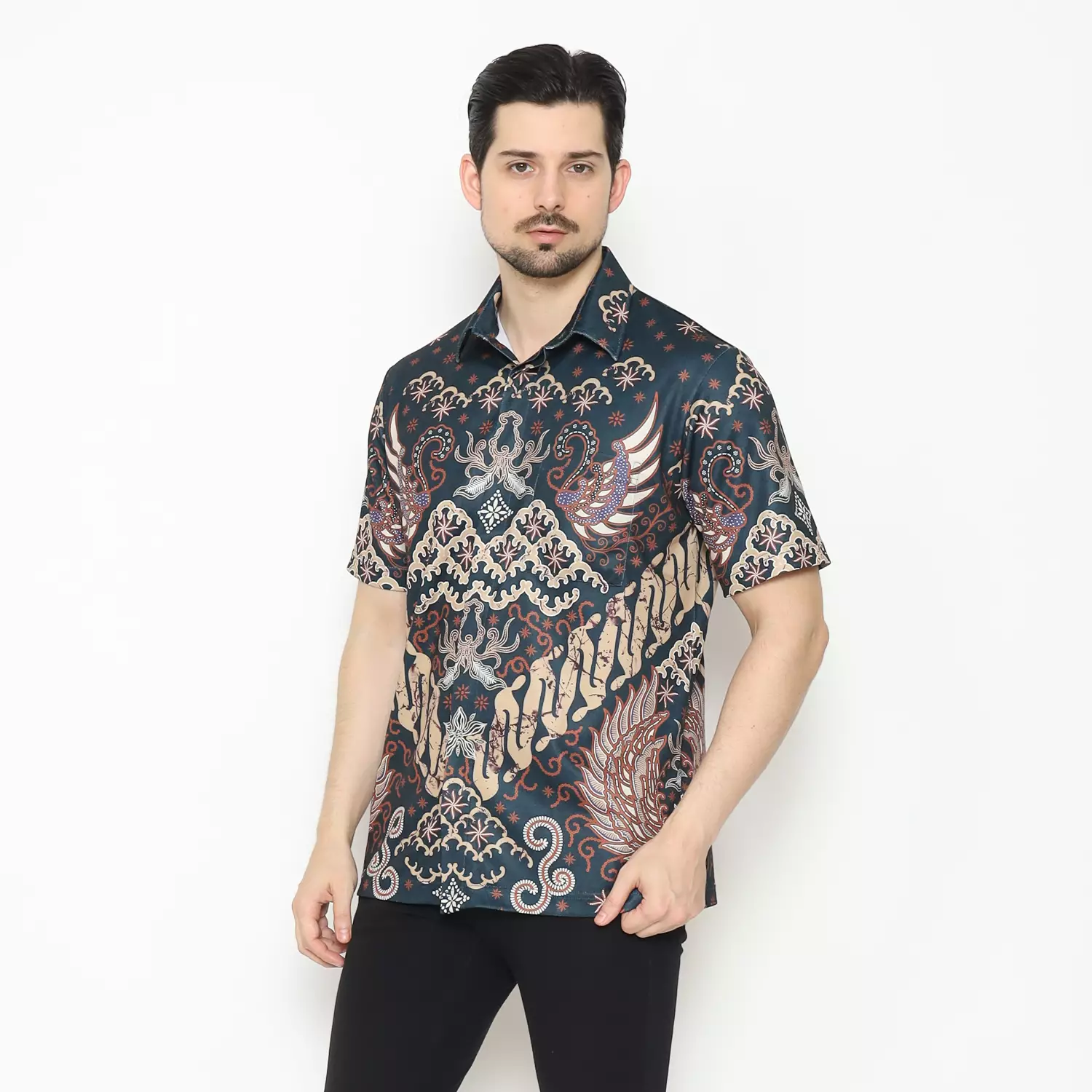 MAGINOT AXEL Batik Pria Active Wear Quick Dry Lengan Pendek