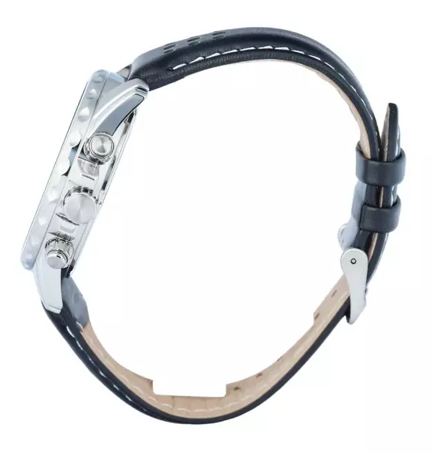 Jam Tangan Pria ALBA Active AM3935 AM3935X1 Strap Leather Black Color Chronograph