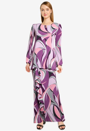 Midi Kurung Ruffle from Zuco Fashion in Pink