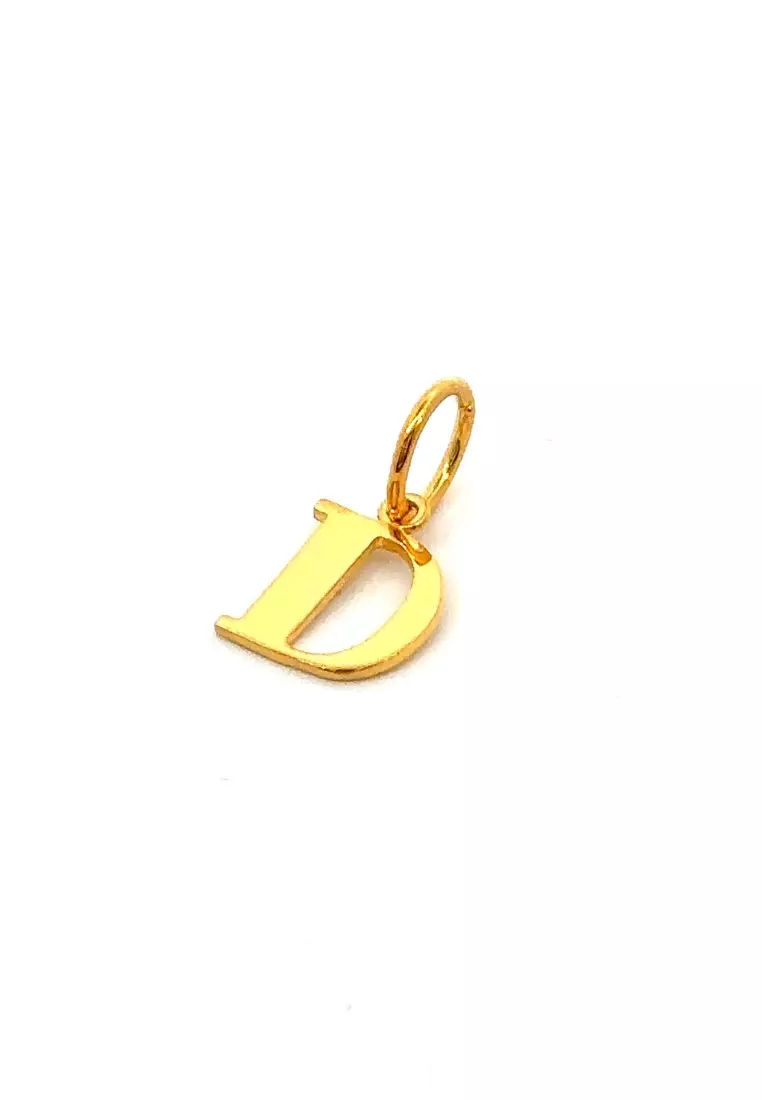 D on sale gold pendant