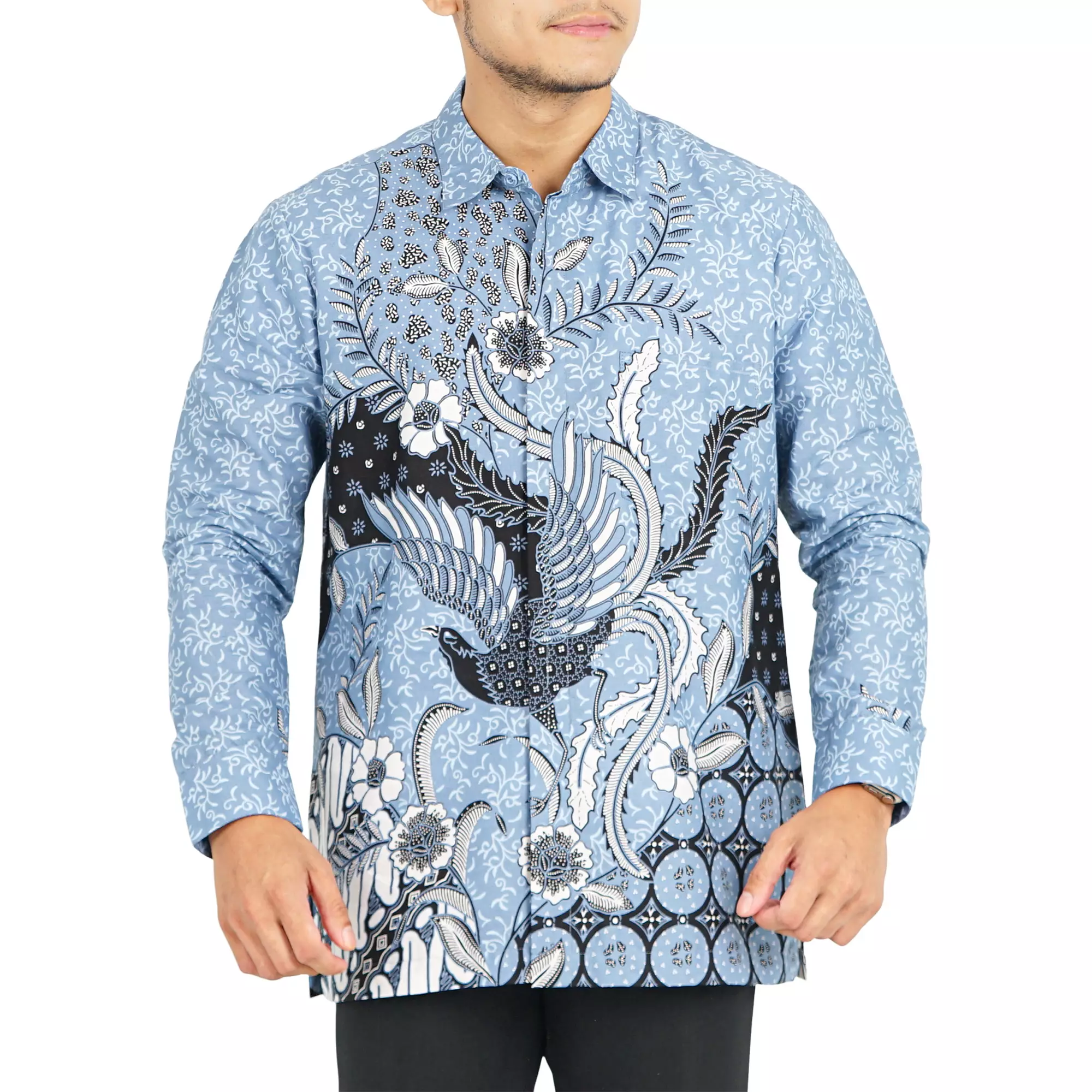 Kemeja Batik Pria - Bhatara Batik Fandy - Atasan Kemeja Batik Lengan Panjang