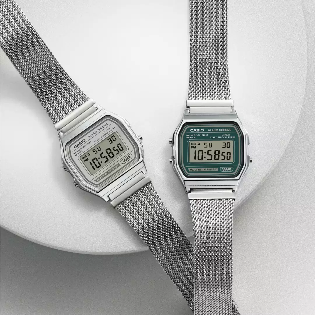 Casio Jam Tangan Unisex dengan format Digital A158WEM-3DF