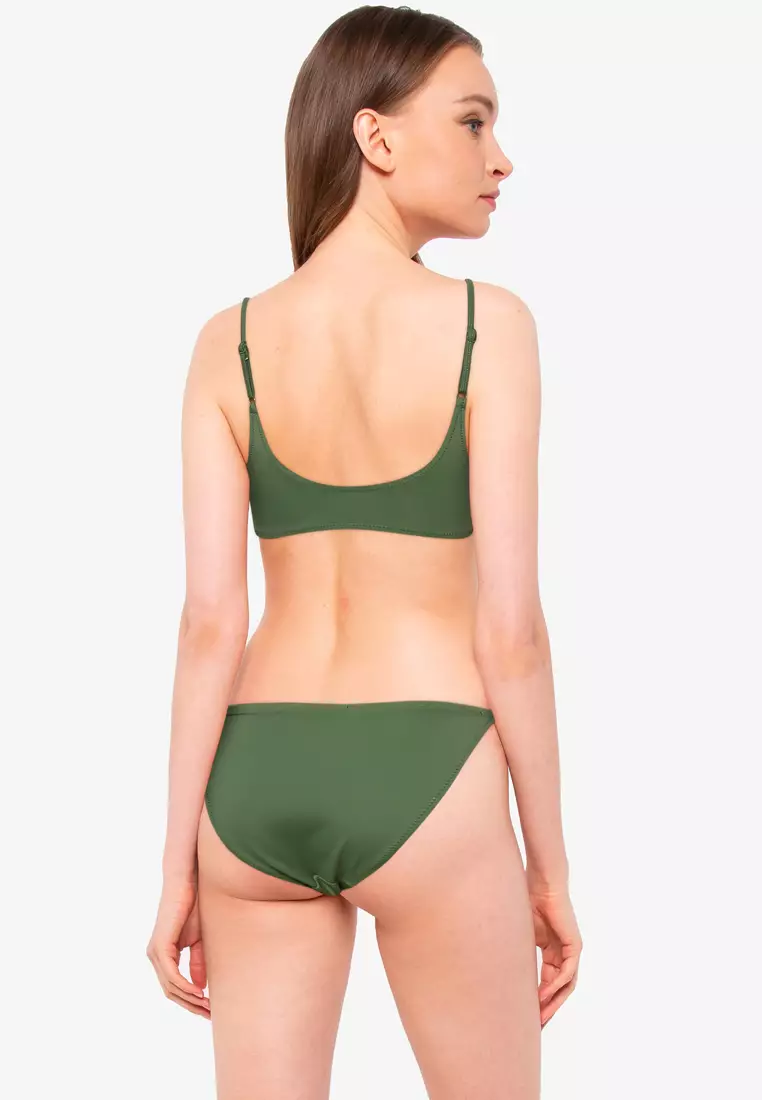 Sea Escape Retro Swirl Verso Bra Sized Swim Top Bikini 2 Pc Set