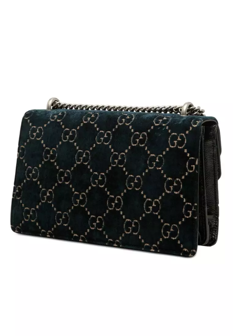 Pre-Loved Gucci Medium Gg Velvet Dionysus Shoulder Bag