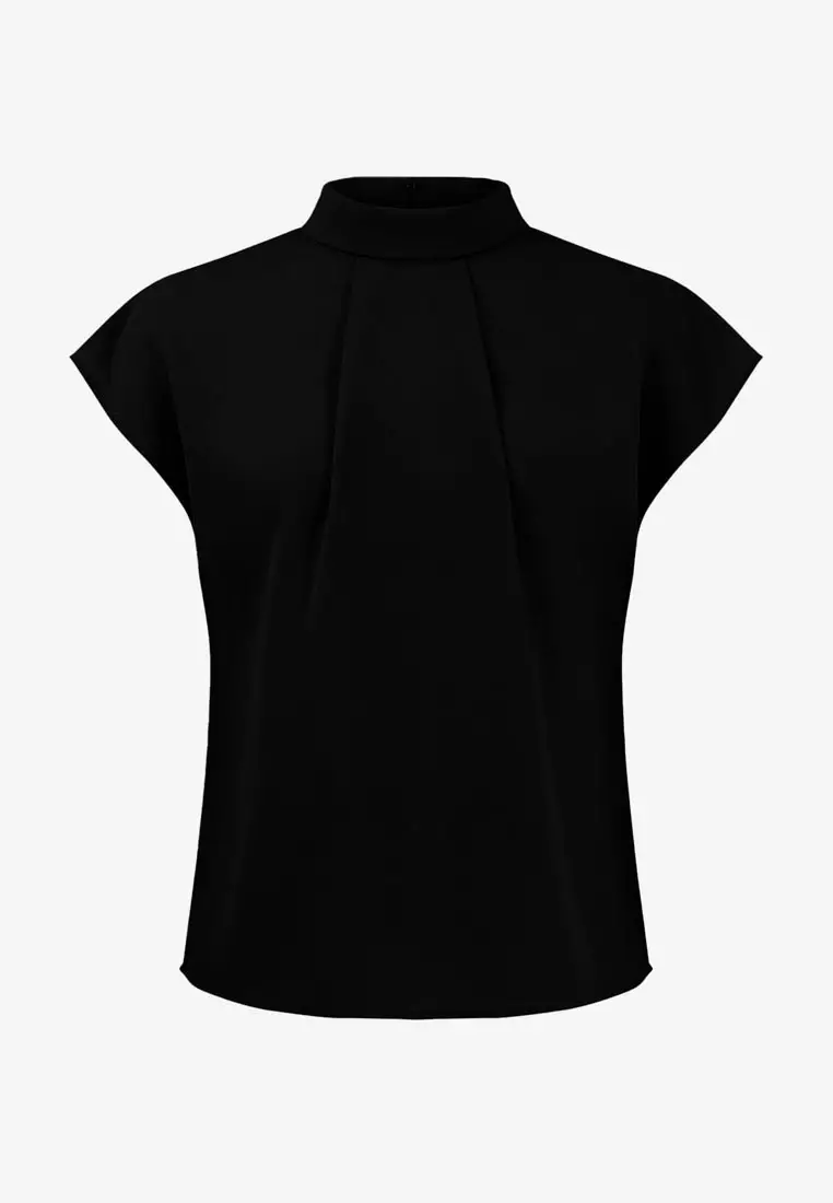 Tiara High Neck Shell Top