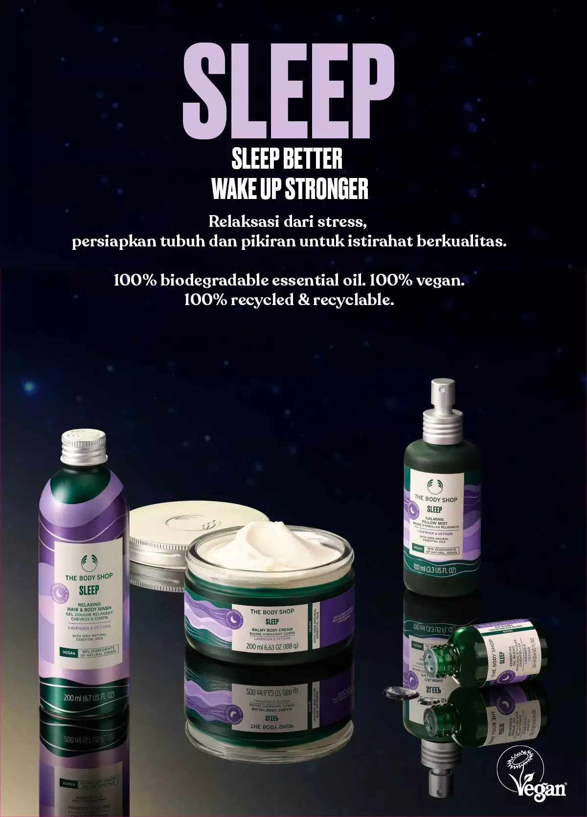 Sleep Relaxing Massage Oil 100ml - Lavender & Vetiver