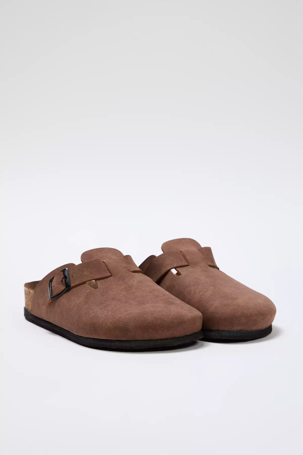 Buy Trendyol Brown Closed Front Flat Women's Sabo Slippers