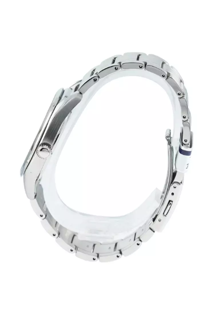 Jam Tangan Pria Seiko  Classic SUR311P1 SUR311P1X1 Strap Stainless Steel Silver Color Discover More Black Dial Original Garansi Resmi