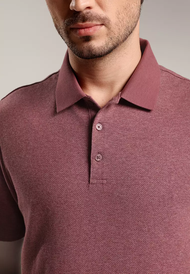 MOC - Kaos Polo Pria Lengan Pendek Byrne - Dark Beige