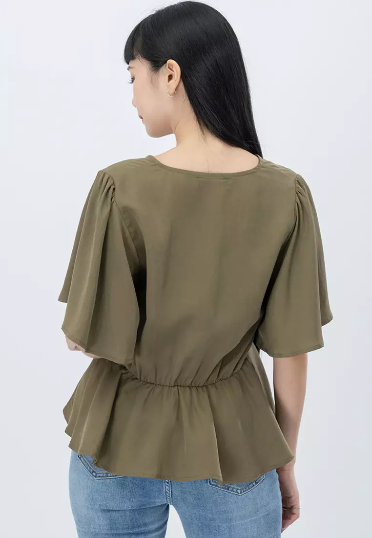 Relaxed Fit Blouse Shirt Top