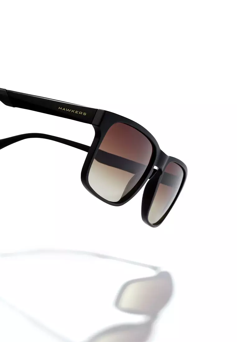 Metal Black Smoky Brown Peak Sunglasses For Men And Women. Unisex. Official Product designed in Spain