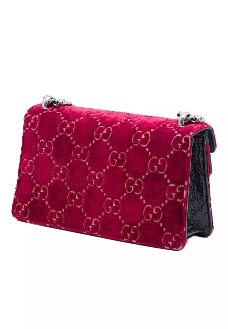 Pre-Loved Gucci Medium Gg Velvet Dionysus Crossbody