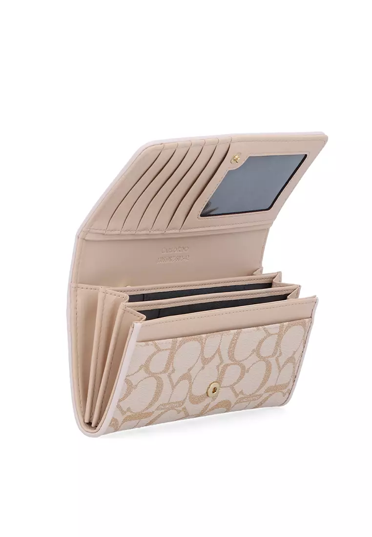 Medium Beige Carlo GEO 2-Fold Wallet