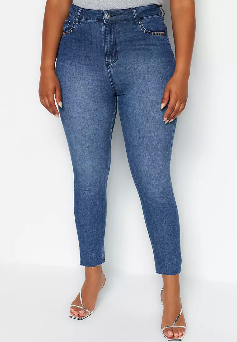 Fringe high cheap waisted jeans