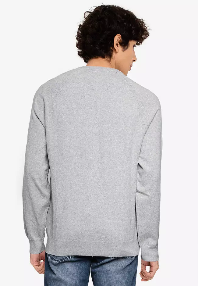 Stretch Cotton Crew Sweatshirt