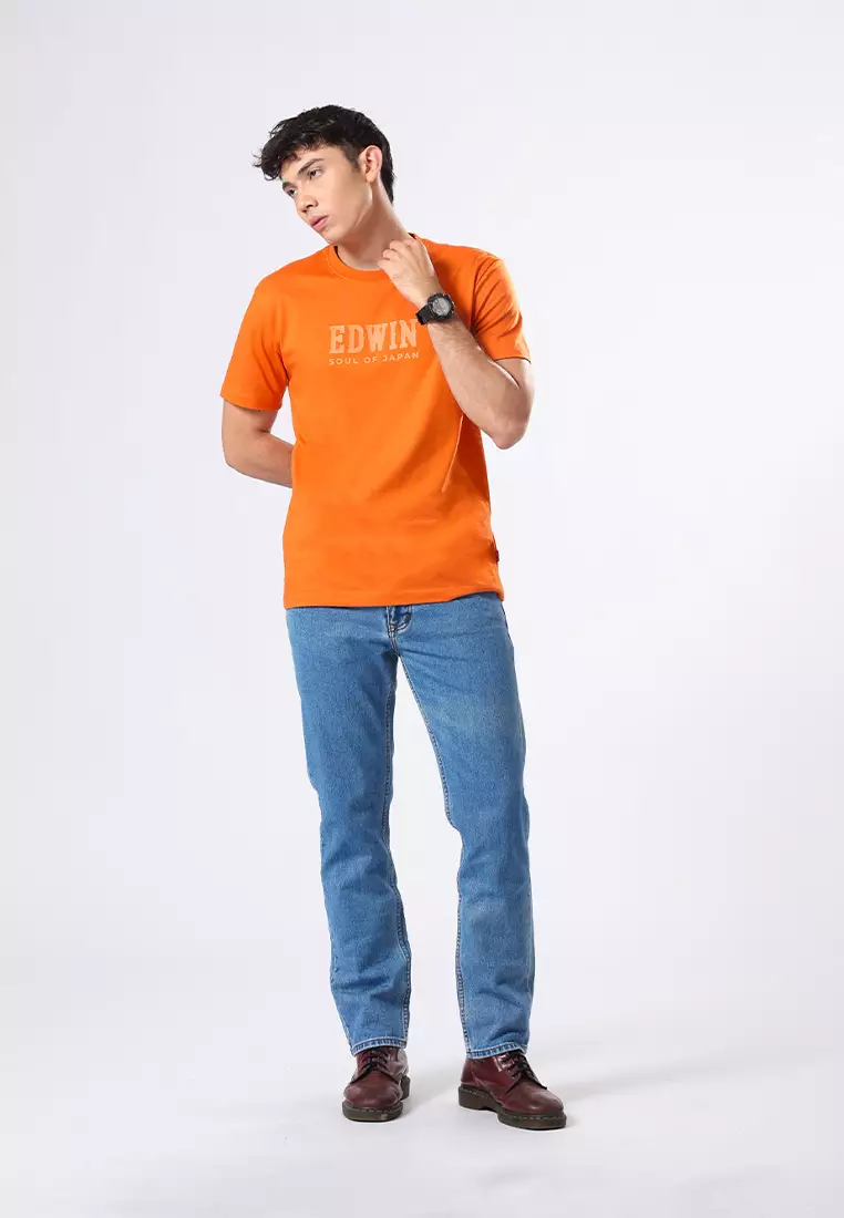 T-SHIRT CLASSIC ORANGE PEPPER Kaos Casual Pria Lengan Pendek