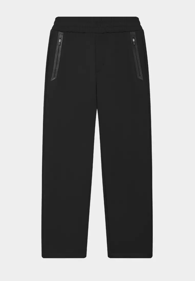FILA CORE LIFESTYLE WHITE MILAN DESIGN WEEK Men Knit Pants (Black)