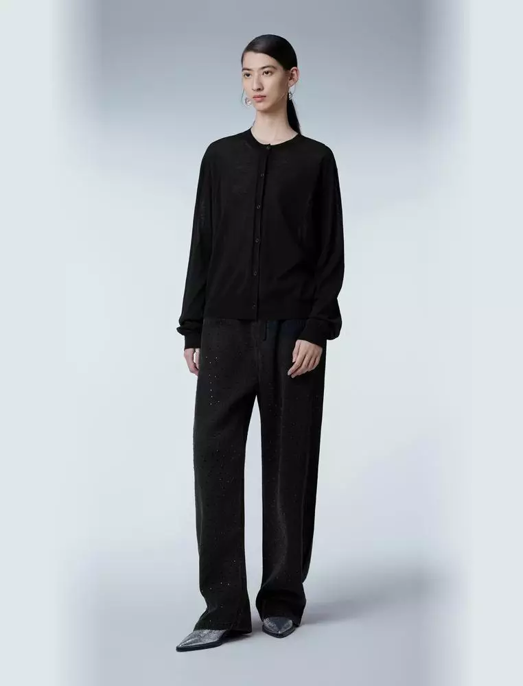   Short Length Open-Front Knit Sweater