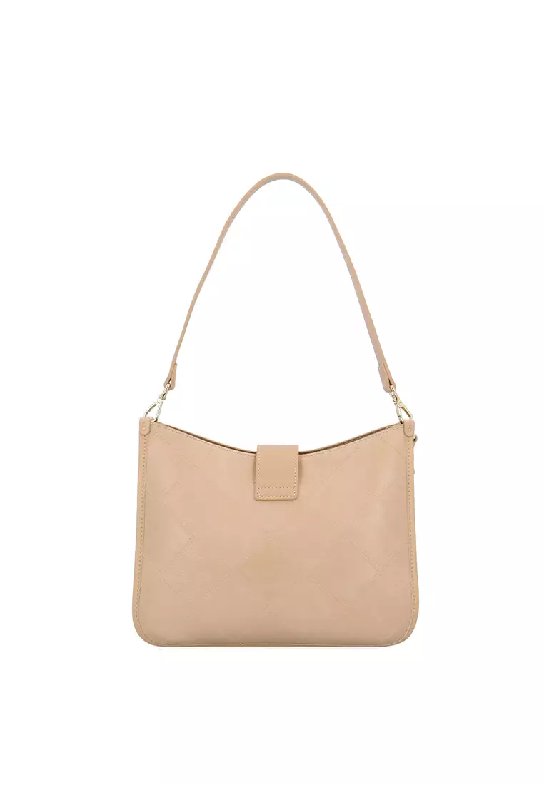 CR Lorena Woven Tote Bag - Dark Beige