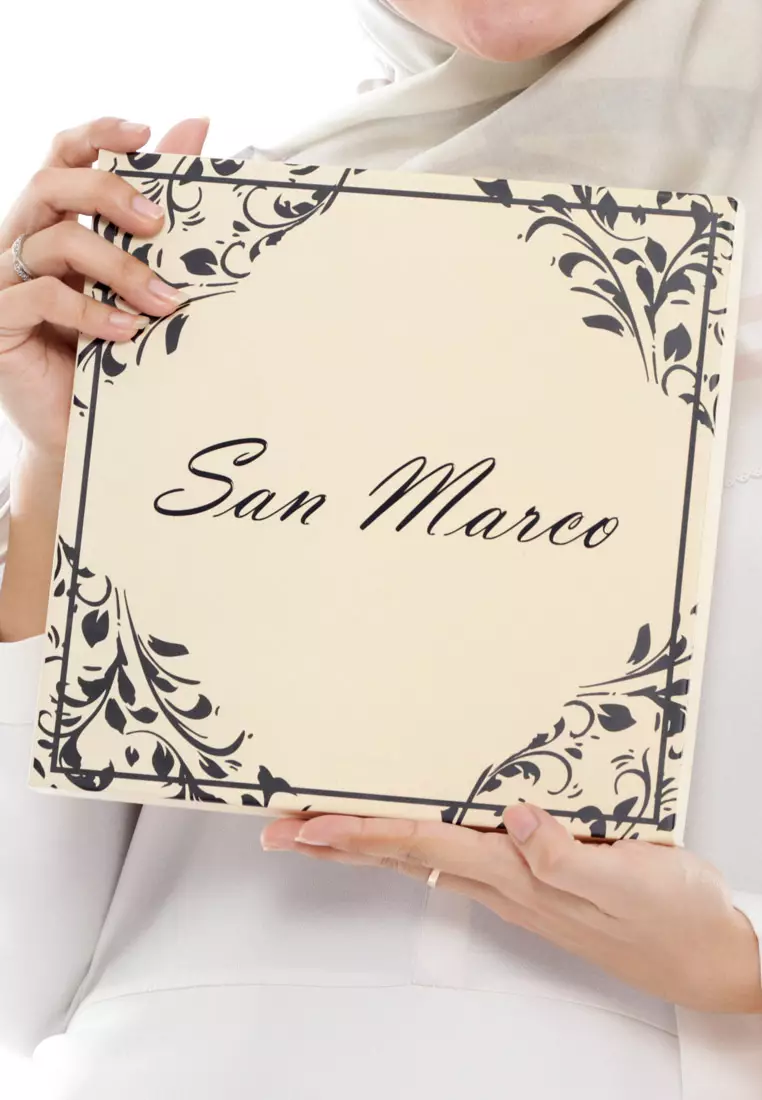 Ahpoong Signature Square Voile Scarf Hijab Premium Segi Empat Peach