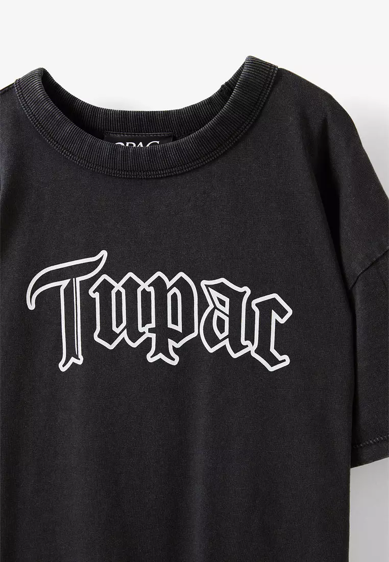 Licensed Drop Shoulder Short Sleeves Tee