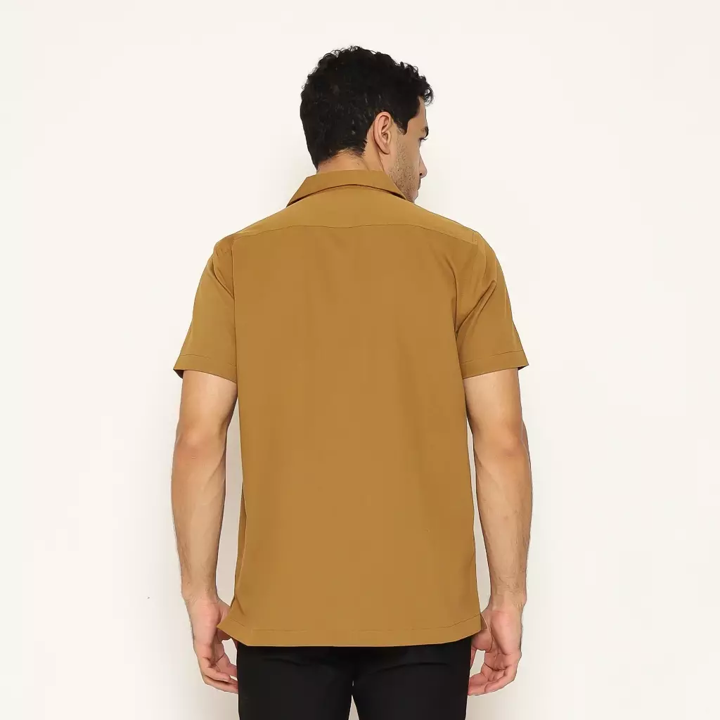AMK Kemeja Pria Lengan Pendek SHS YUTAKA S/S Brown