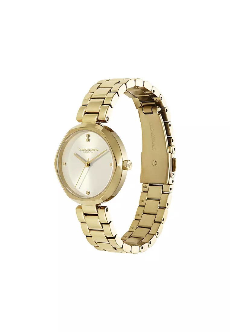 Olivia Burton Classic T-Bar Ivory Dial 3 Link Bracelet 32mm - 24000260