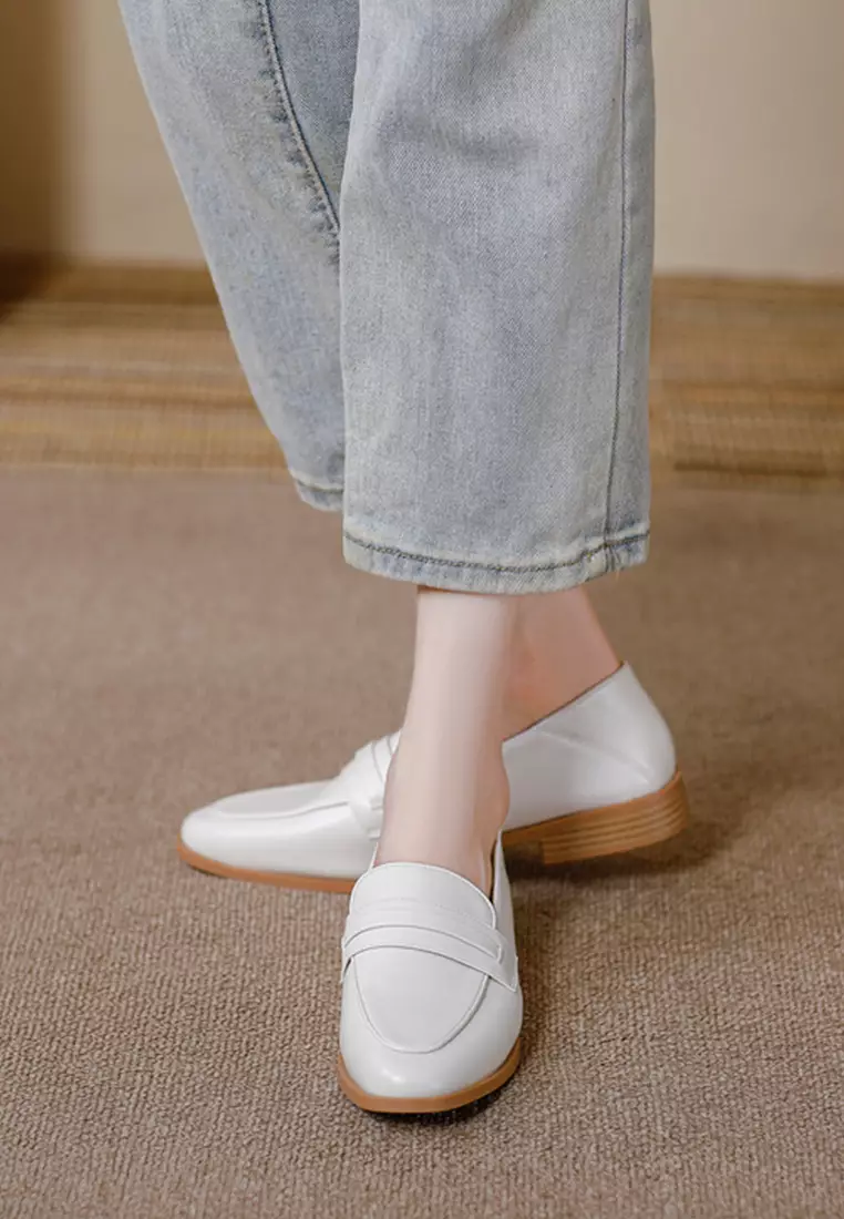 2.5CM Synthetic Leather Penny Loafers TE320-1