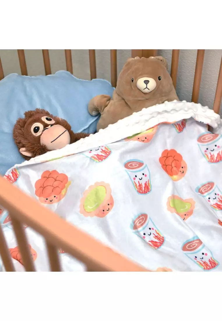 The Wee Bean Minky Fleece Sensory Baby Blanket Cha Chaan Teng
