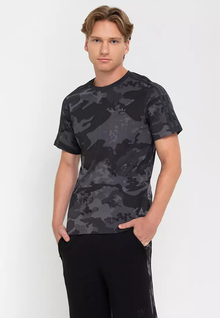 Adidas black sale camo t shirt