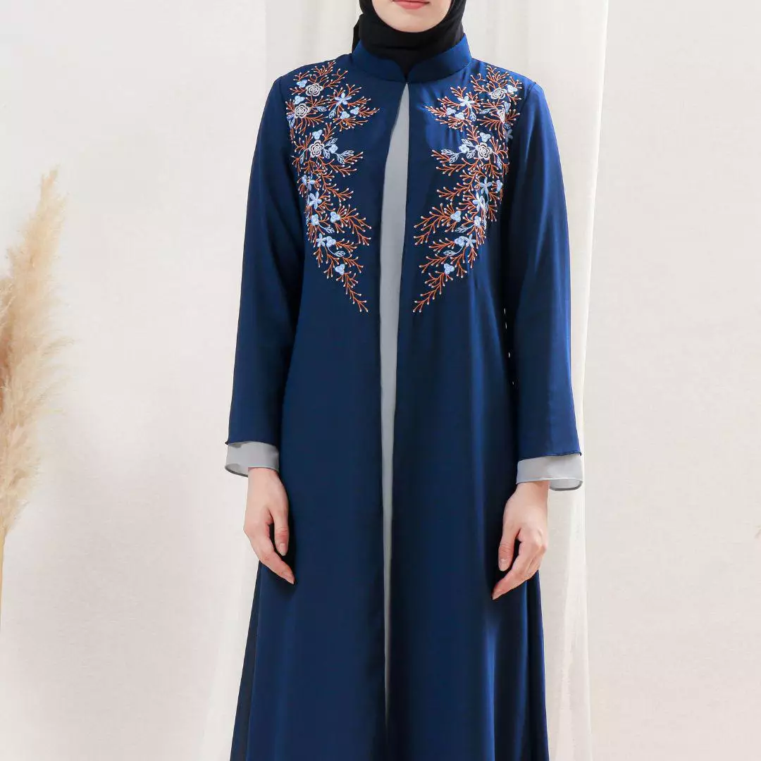 EPC Gamis Adele - Navy Grey - Embroidery Collection