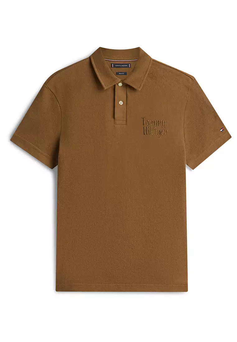 反面毛圈繡花POLO恤 - TH Mainline