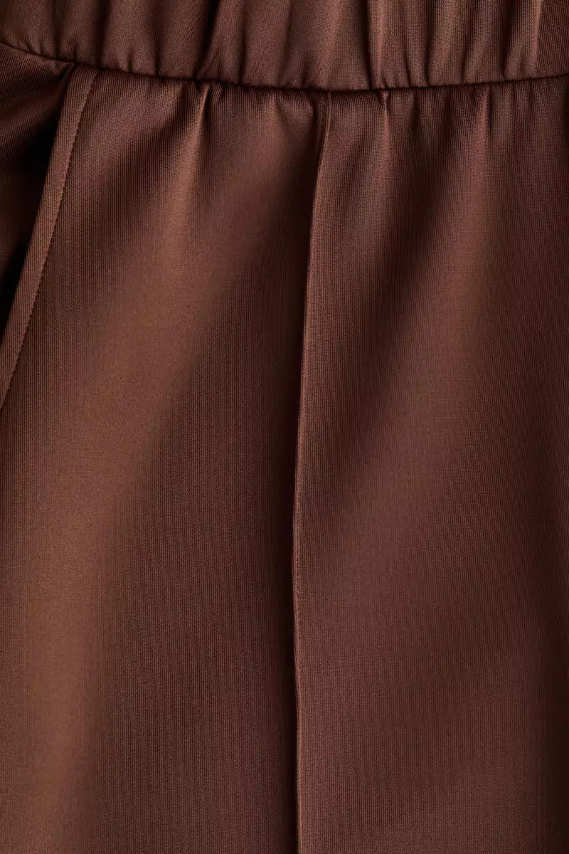 Crease-front pull-on trousers