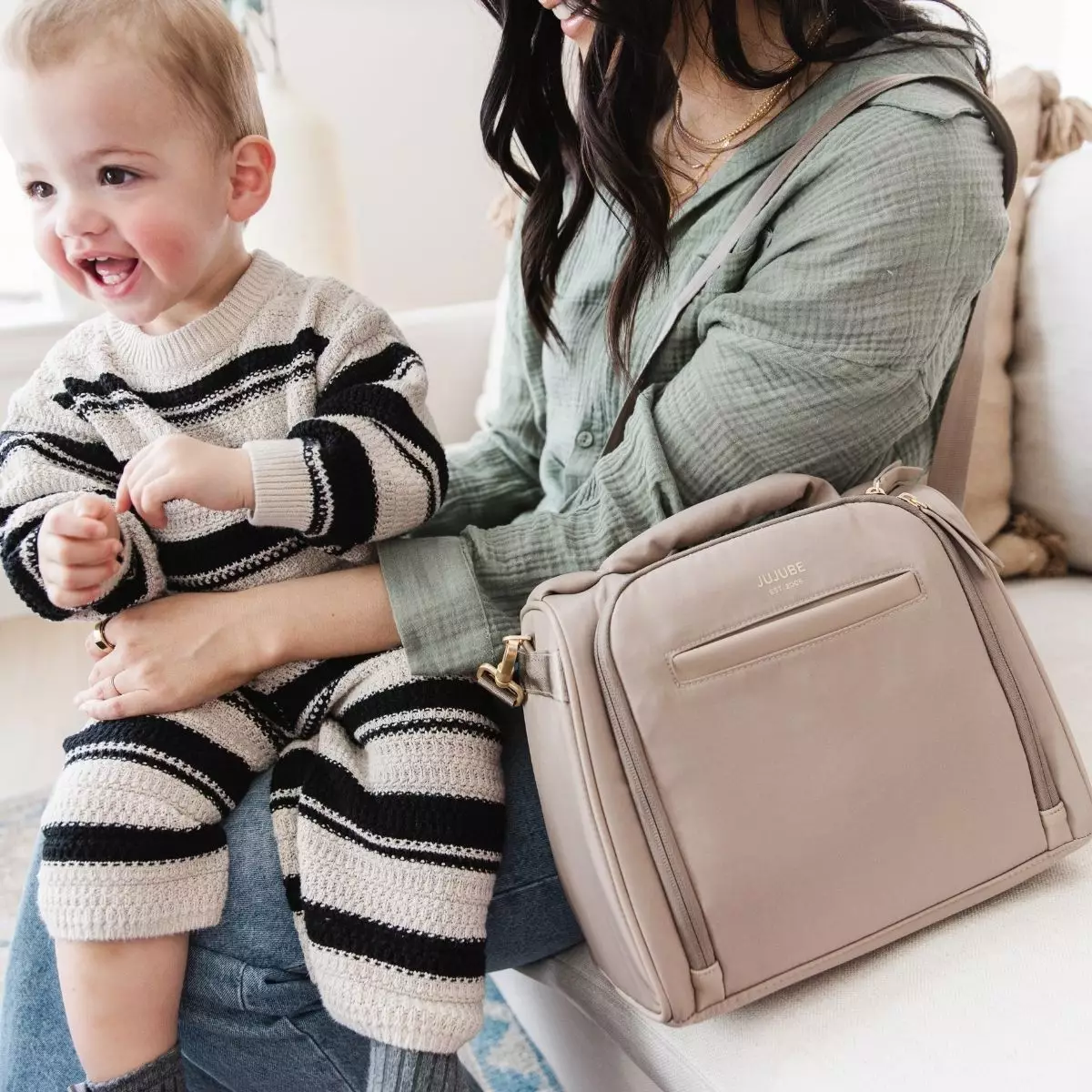 Jujube Insulated Bottle Bag Black - Tas Penyimpanan Botol Bayi