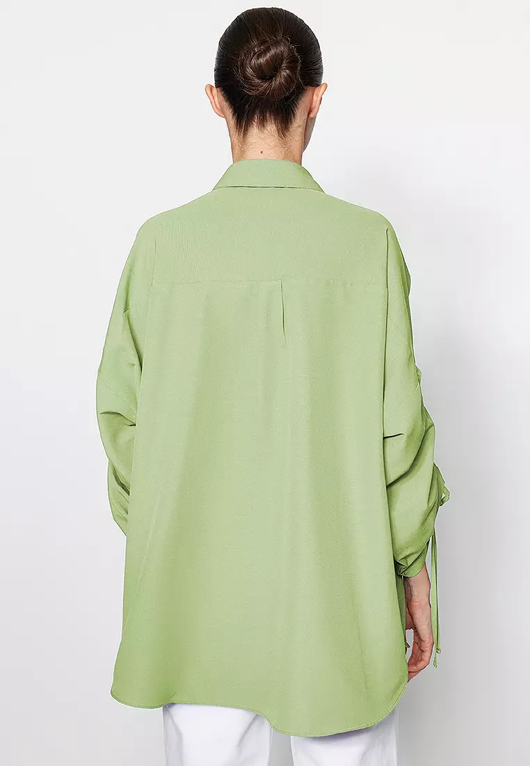 MODEST Gathered Sleeves Shirt