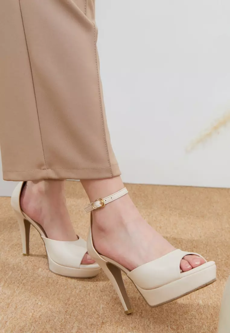 Nicholas Edison Heel Faiza Cream