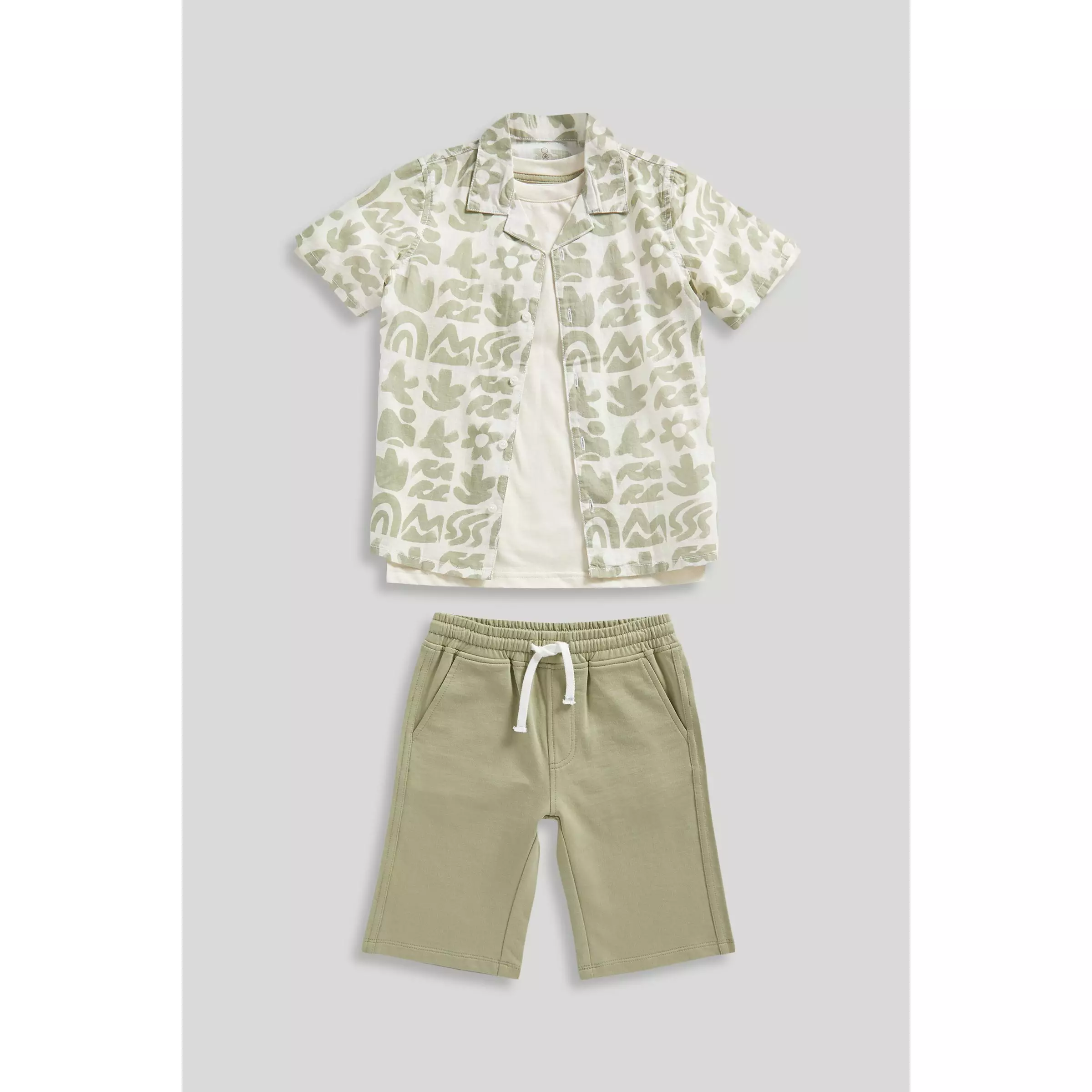 Mothercare Shirt, T-Shirt and Shorts Set - Set Baju Anak Laki-laki (Hijau)